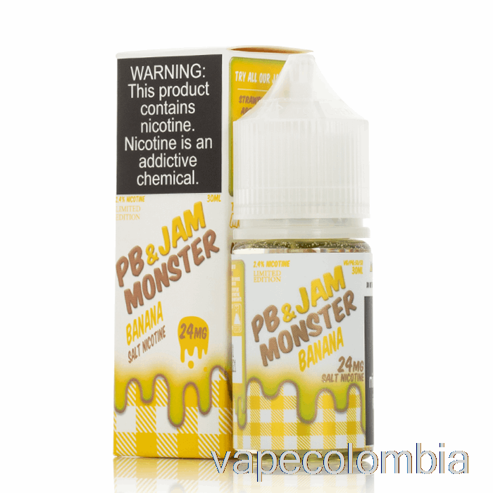 Kit Vape Completo Banana - Pb Y Mermelada Monster Sales - 30ml 48mg